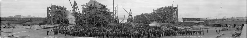 Western Canada Shipyards Ltd, Vancouver 1918.
Image: City of Vancouver Archives. [PAN N2488]
Click image to enlarge